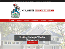 Tablet Screenshot of mhwhitesiding.com